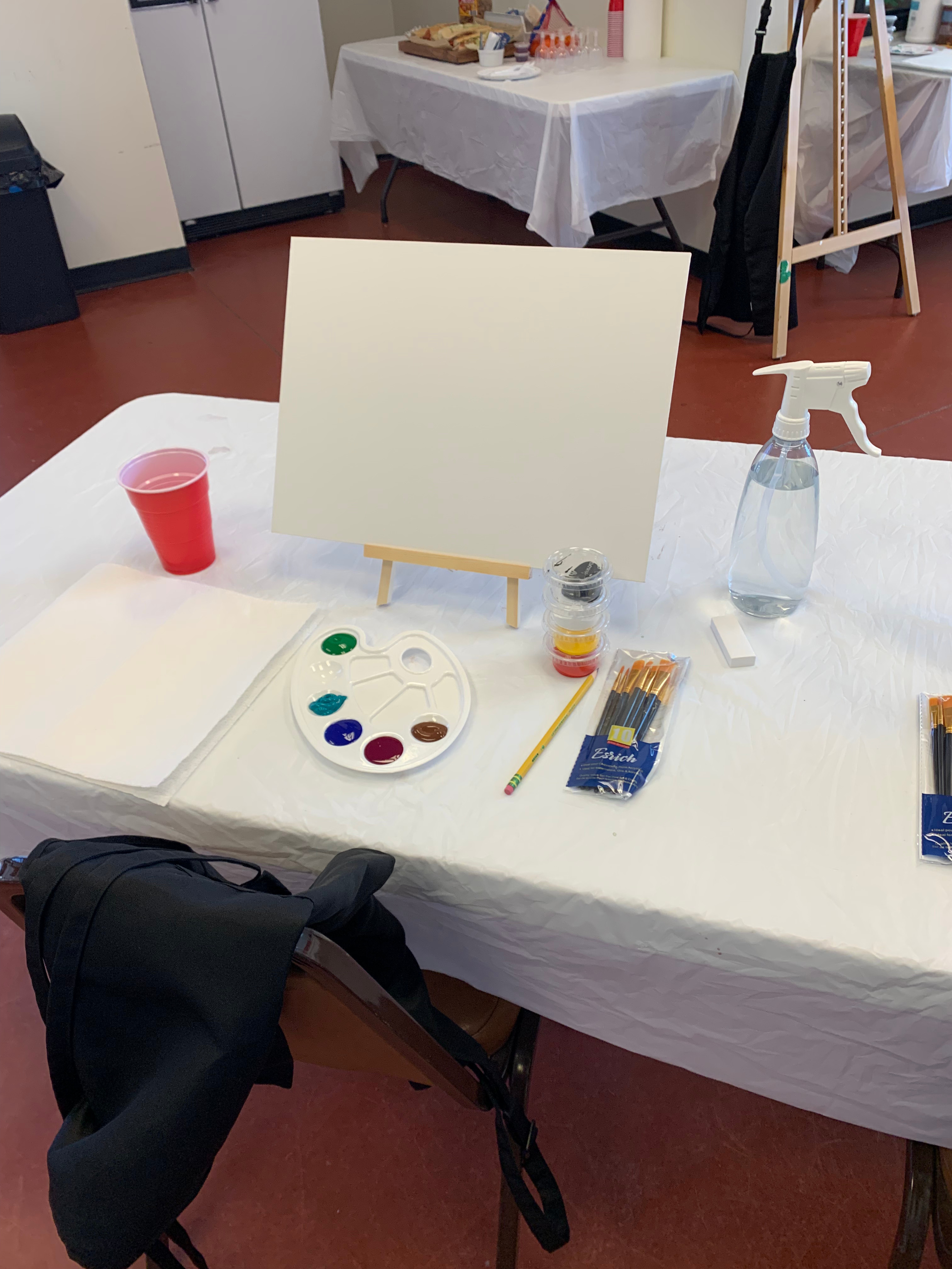 Artwork from a paint and sip event