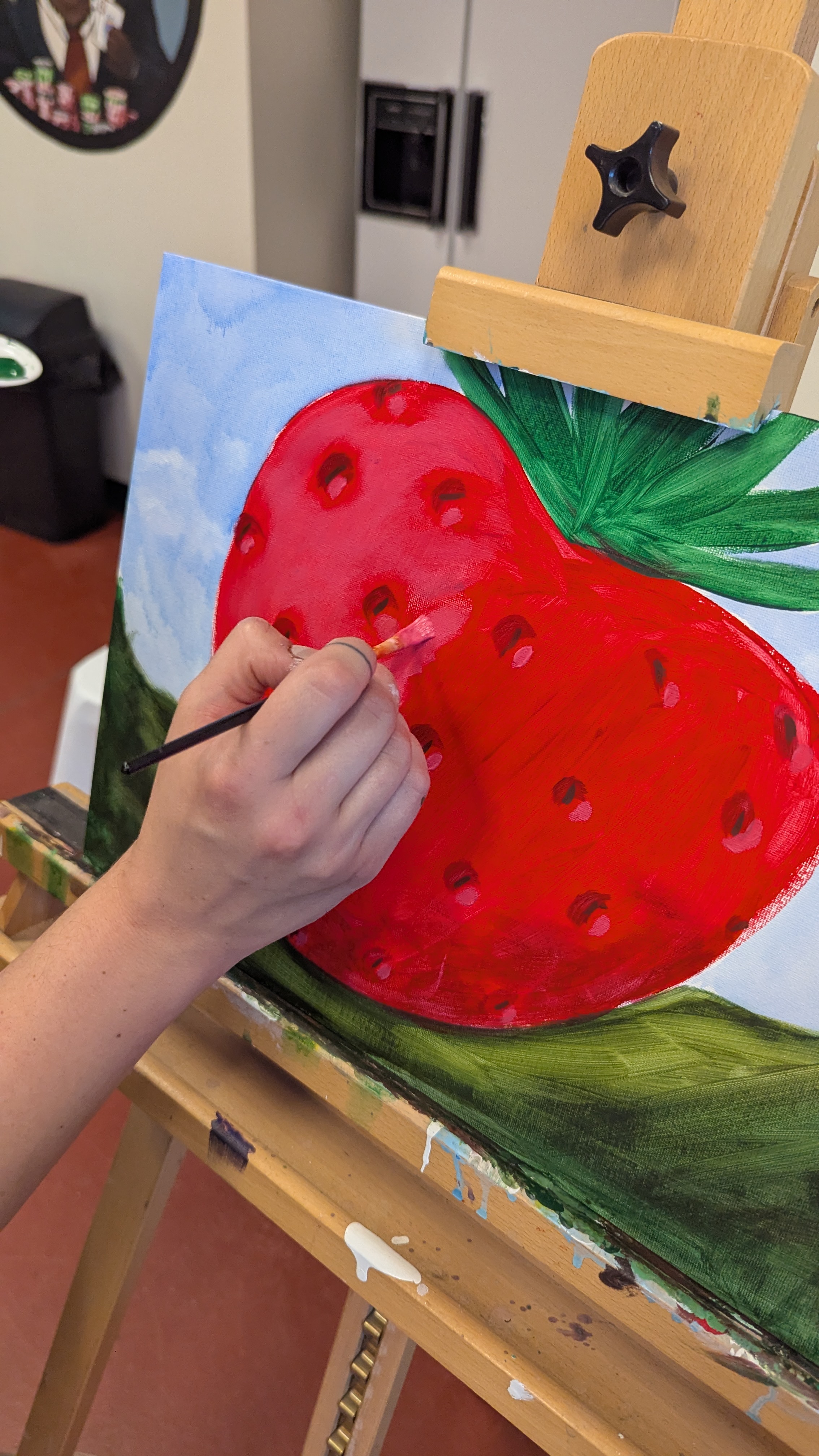 Artwork from a paint and sip event